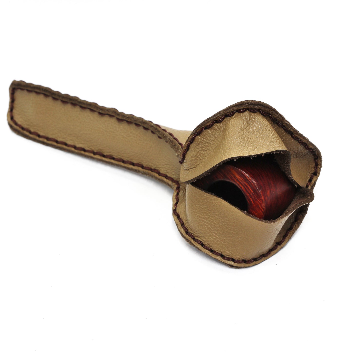 Pipe Partner, luxury case for straight pipes, Caramel Color