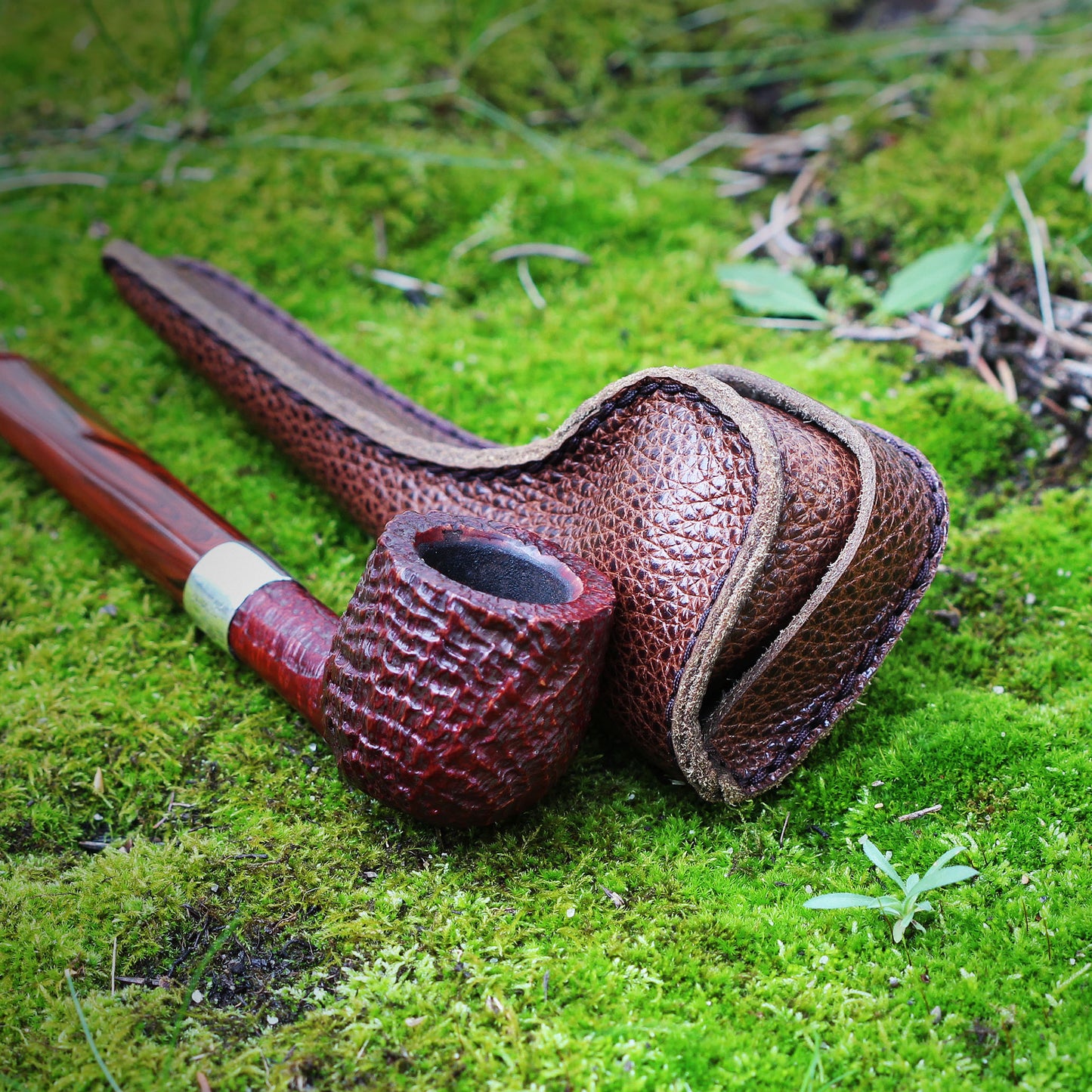 Pipe Partner, luxury case for straight pipes, Pecan Color