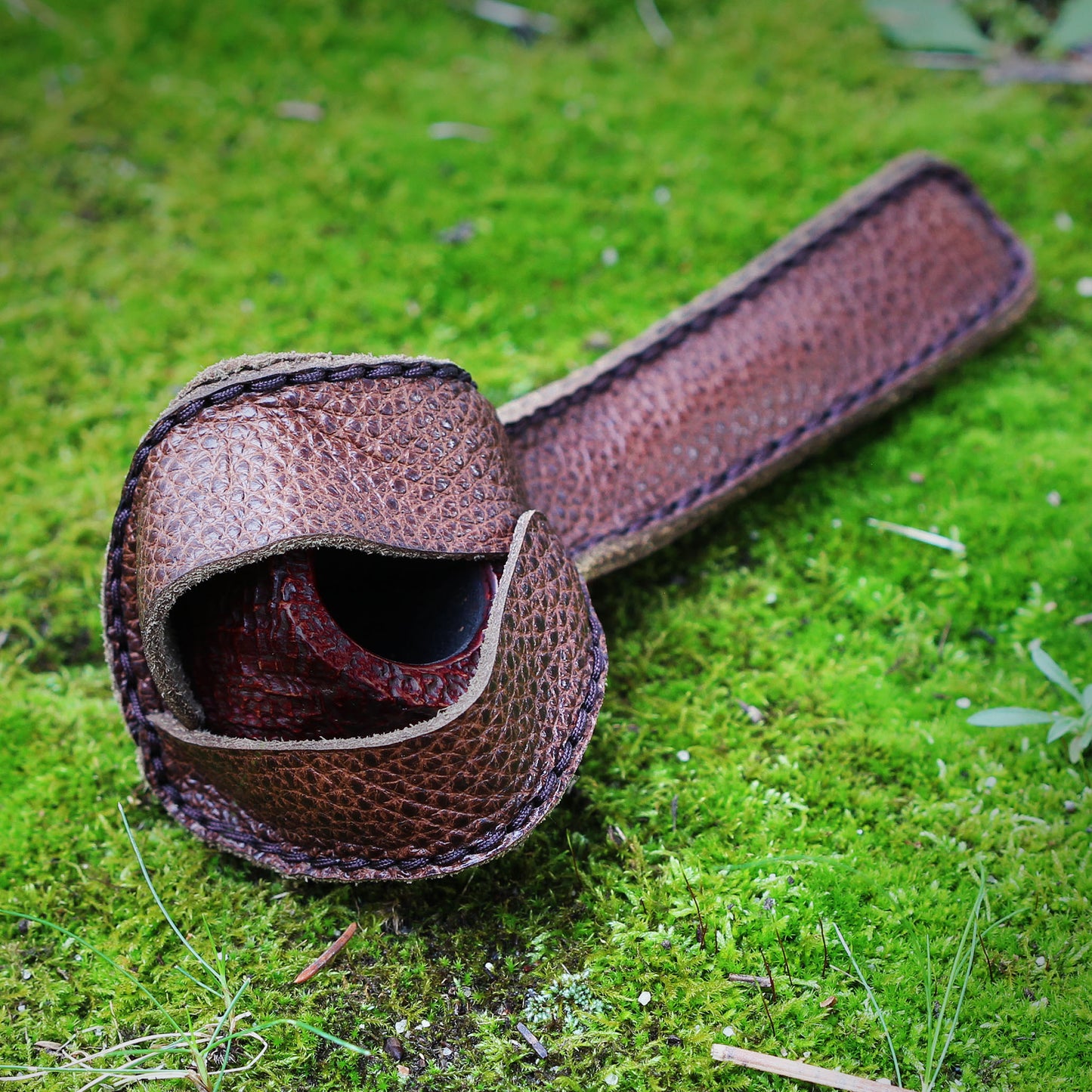 Pipe Partner, luxury case for straight pipes, Pecan Color