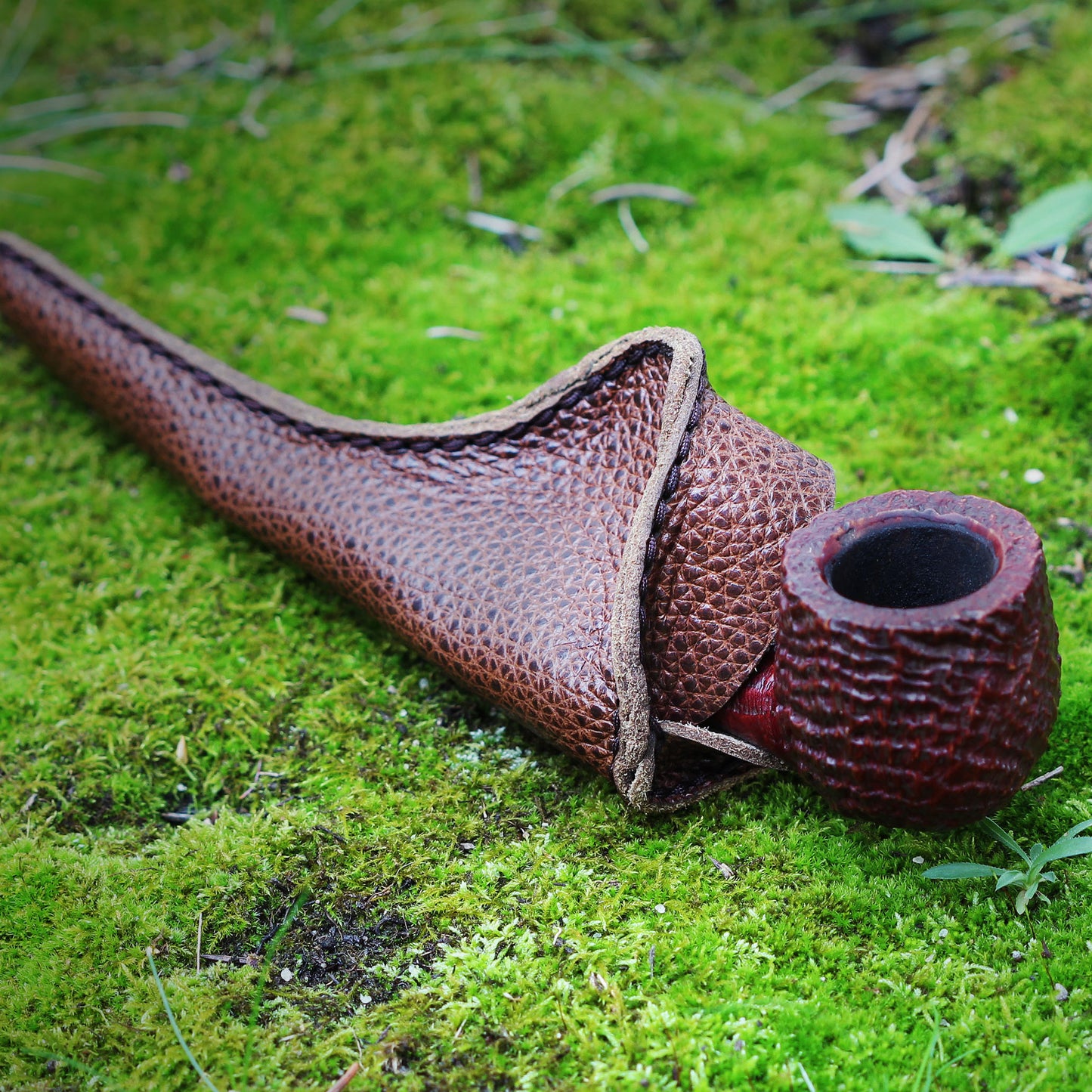 Pipe Partner, luxury case for straight pipes, Pecan Color